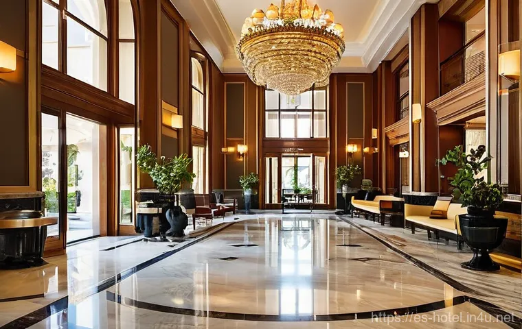호텔관리사 연봉 비교 - **Prompt:** A charismatic and impeccably dressed hotel director, in their late 40s to early 50s, con...